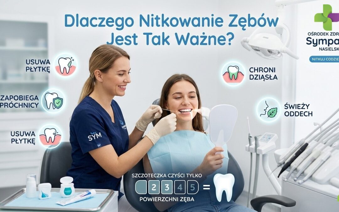 Dlaczego nitkowanie zębów jest ważne? | Stomatologia Sympatik Nasielsk