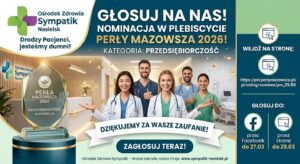 Głosuj na Ośrodek Zdrowia Sympatik w konkursie Perły Mazowsza!