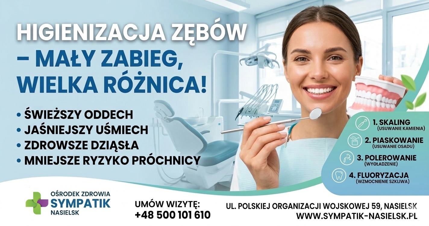 Higienizacja zębów – mały zabieg, wielka różnica dla Twojego uśmiechu!