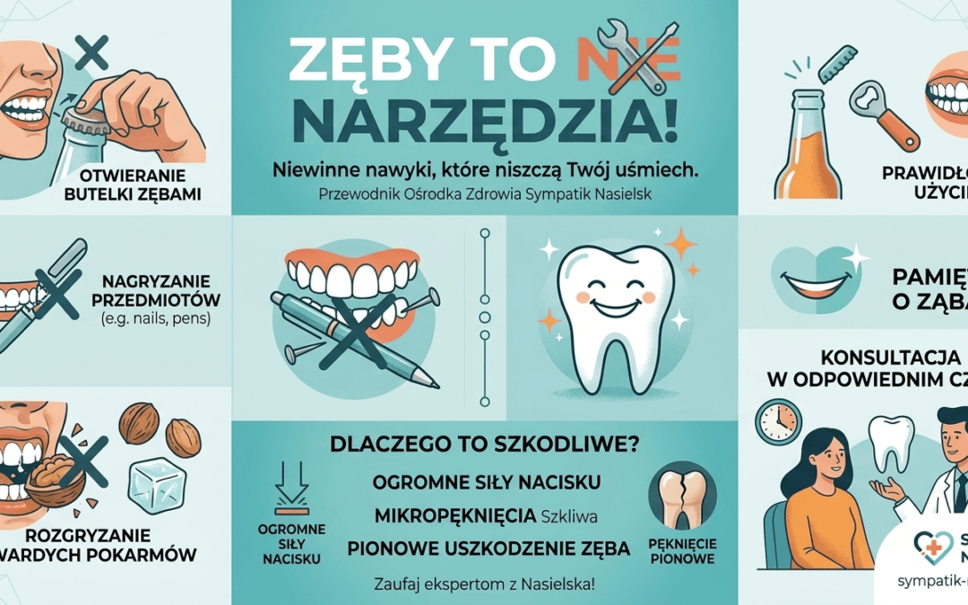 Pęknięty ząb Poznaj niewinne nawyki, które niszczą Twoje zęby Sympatik Nasielsk